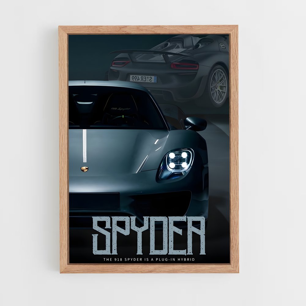 Poster Porsche 918 Spyder (vue 4)
